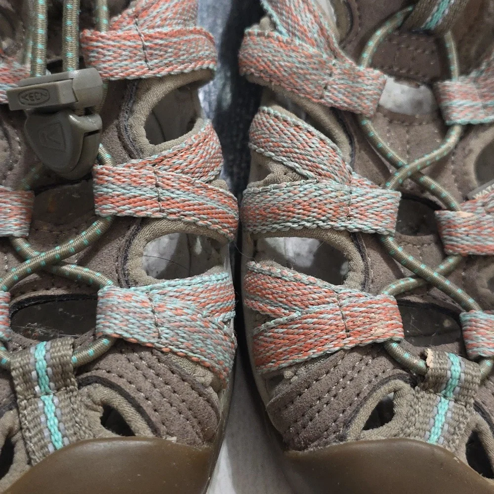Keen Women's Multi-Color Strappy Sandals Outdoors Waterproof‎ Comfort Sz 7.5 EUC